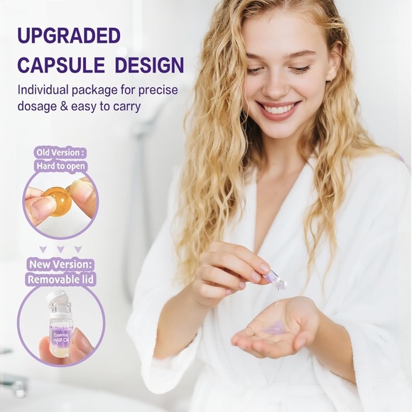 DEMIKI Hair Oil /Frizzy Hair W/ Coconut Oil For Dry Damaged Frizz Control 12 pcs - Picture 6 of 9